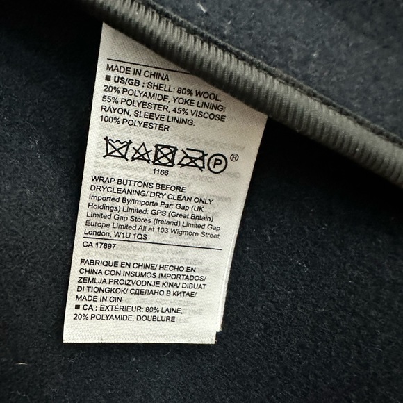 Banana Republic blue overcoat - Picture 3 of 6